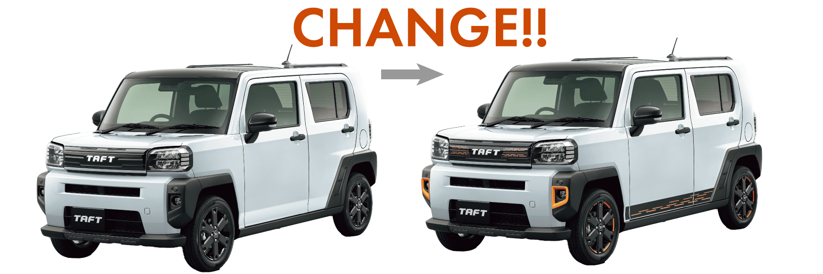 CHANGE!! オプションで外観をアレンジ